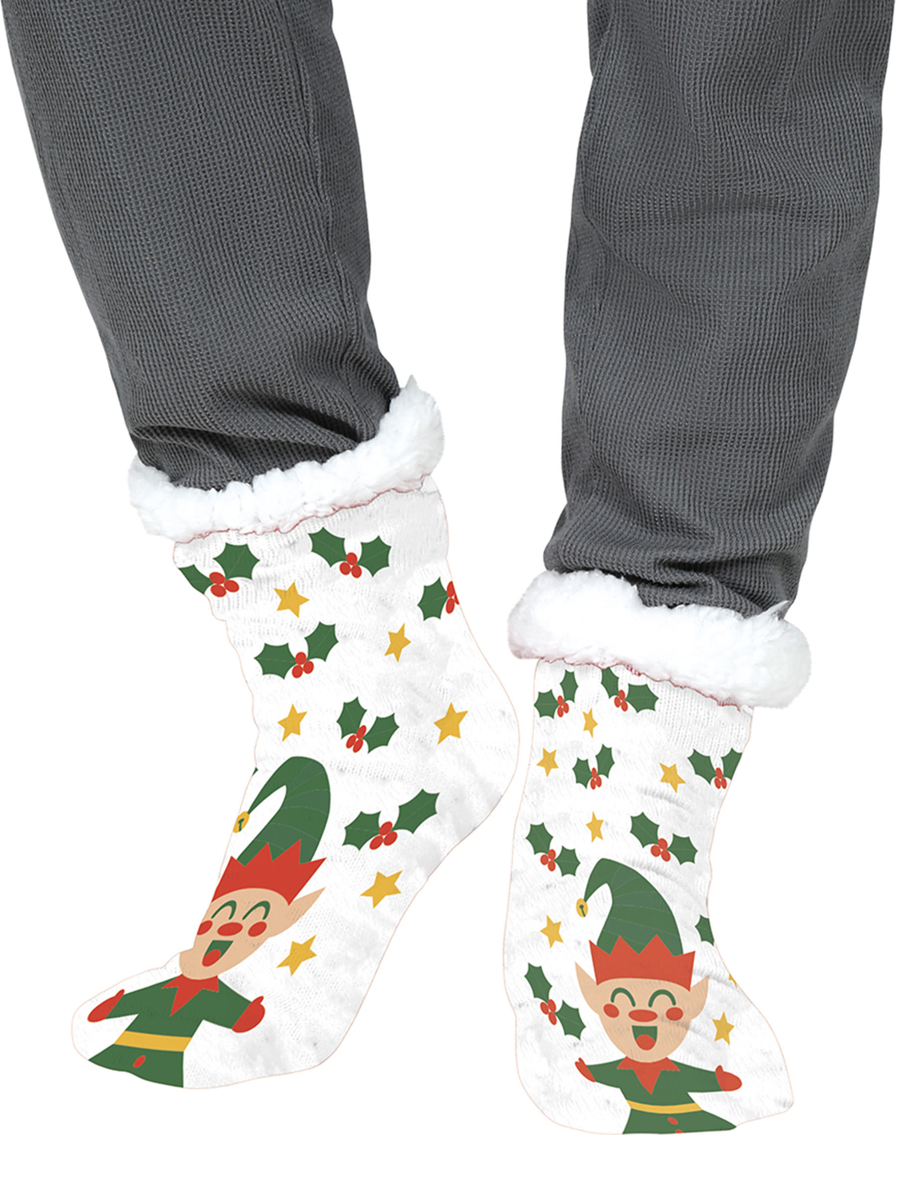 Thermosocken mit Weihnachtselfen Motiv für Erwachsene Thermosocken mit Weihnachtselfen Motiv für Erwachsene von GUIRMA