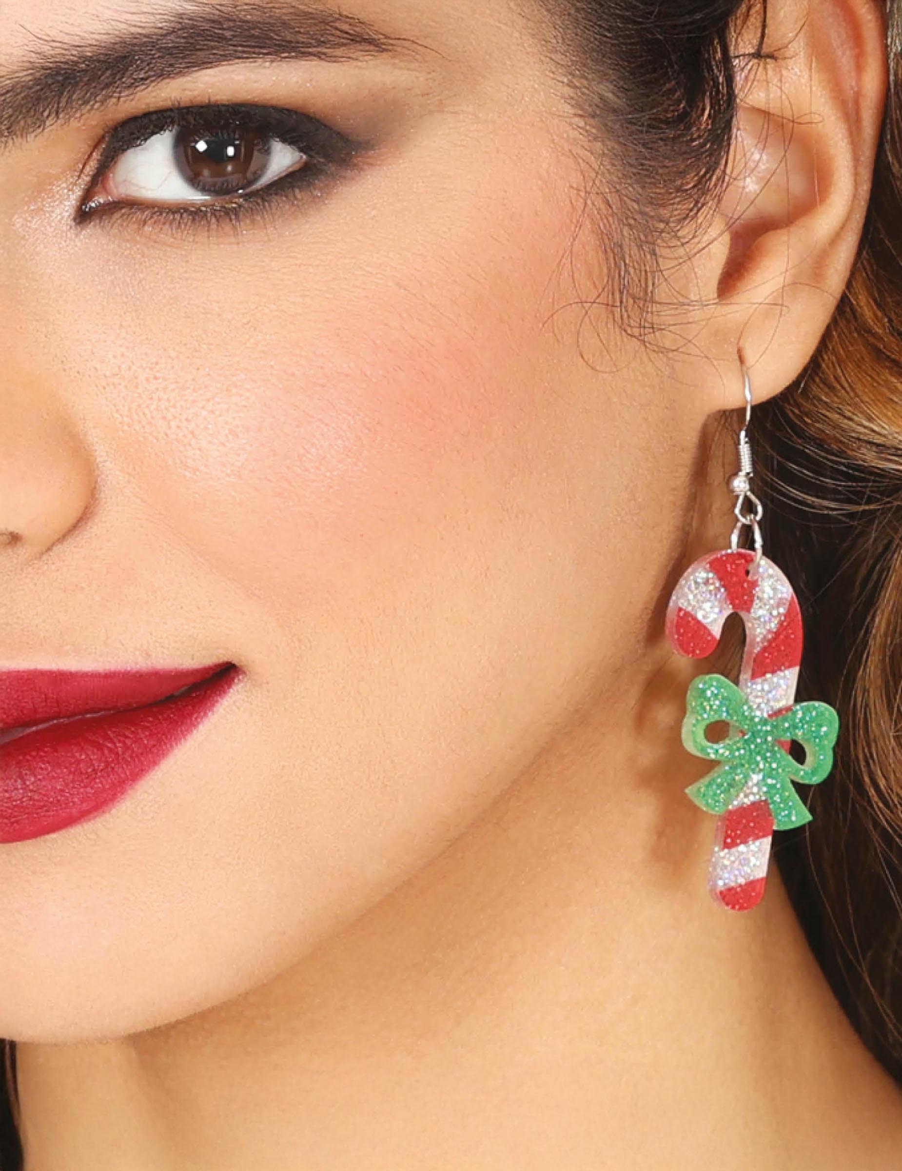 Weihnachts Ohrringe Zuckerstange Bunte Candy Accessoires für dein Fest Weihnachts Ohrringe Zuckerstange Bunte Candy Accessoires für dein Fest von GUIRMA