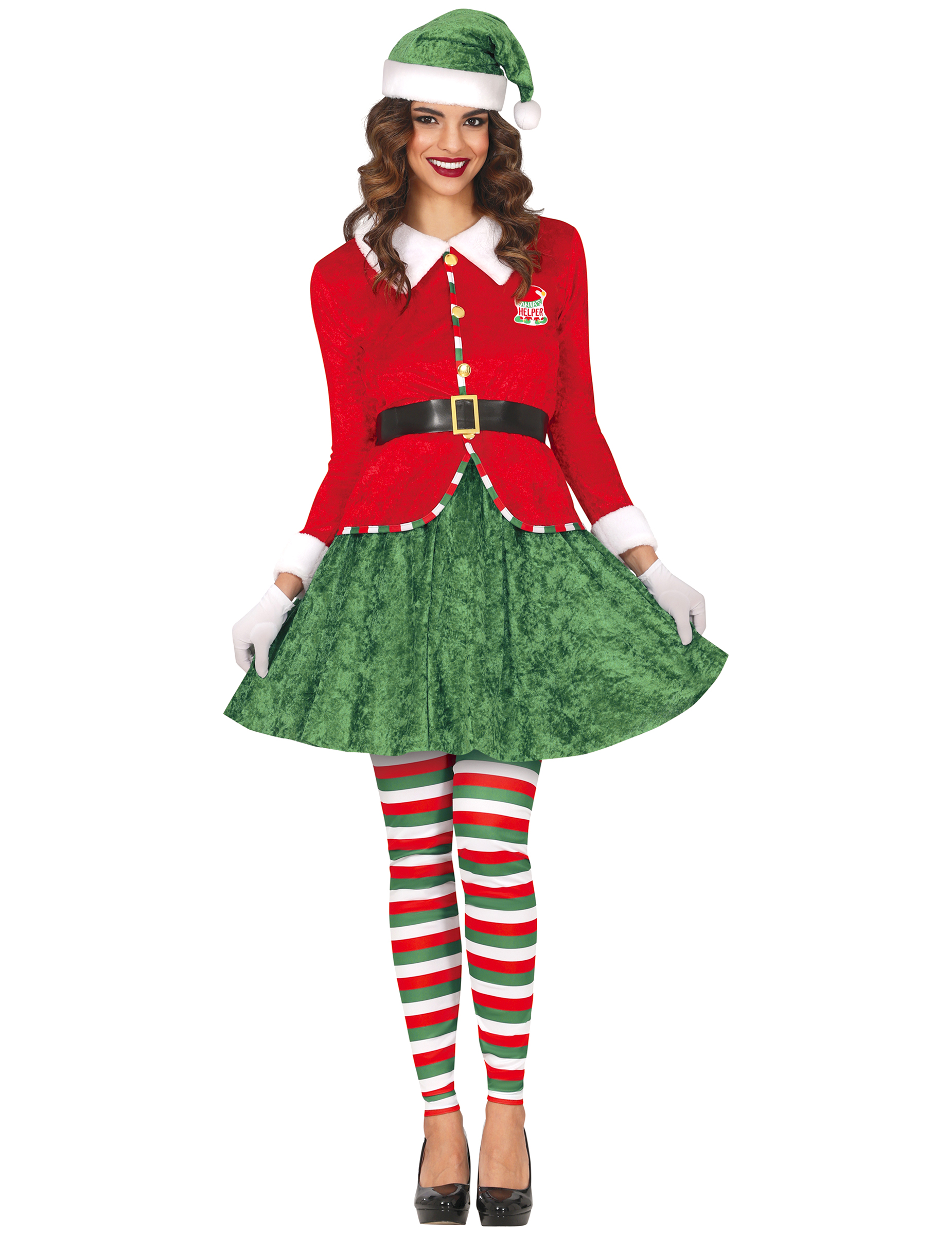 Weihnachtself Damenkostüm Rot Grün Weihnachtself Damenkostüm Rot Grün von GUIRMA