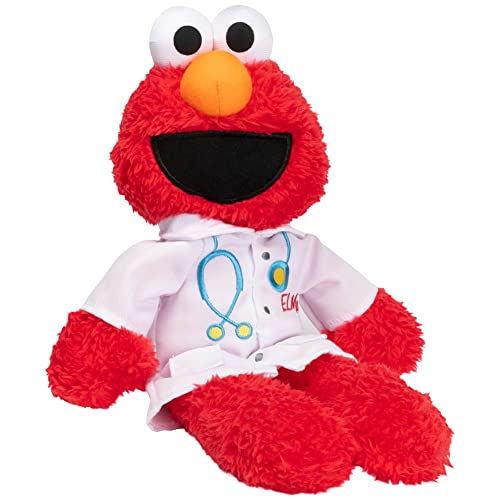 GUND Sesamstraße Offizieller Doctor Elmo Muppet Plüsch, Premium-Plüschtier ab 1 Jahren, Rot/Weiß, 33 cm von GUND