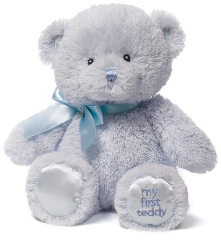 GUND Mein erster Teddybär, blau, 25 cm, für Neugeborene, 6055511 von GUND