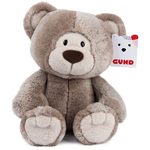 GUND Mukki Teddybär, Premium Stofftier ab 1 Jahren, Braun/Creme, 25,4 cm von GUND