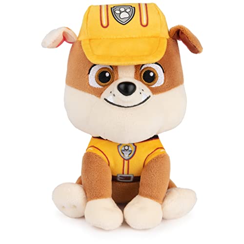 GUND Offizielles Paw Patrol Rubble in Signature Construction Uniform Plüschtier, Stofftier ab 1 Jahren, 15,2 cm (Stile können variieren) von GUND