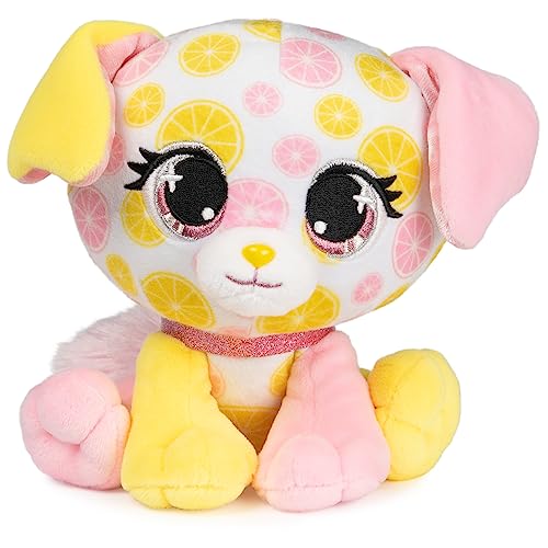 GUND P.Lushes Pets Juicy Jam Collection Capri Limone Puppy Stofftier, Rosa/Gelb, 15,2 cm von GUND