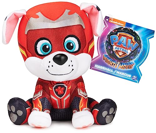 GUND PAW Patrol Der Mighty Kinofilm Marshall, 15 cm - original Plüschtier zum Kinofilm 2023, ideal zum Nachspielen der Kinoabenteuer und als Lieblingskuscheltier, Spielzeug für Kinder ab 1 Jahr von PAW PATROL