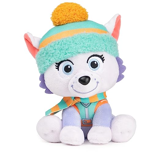 GUND PAW Patrol Holiday Winter Everest in Schal und Mütze, offiziell lizenziertes Plüschtier ab 1 Jahren, 15,2 cm von GUND