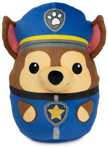 GUND PAW Patrol Trend Squishy Chase, 20 cm - hochwertiges Plüschtier zum Spielen und als Kissen verwendbar, im Original-Look der TV-Serie, empfohlen ab 1 Jahr von PAW PATROL