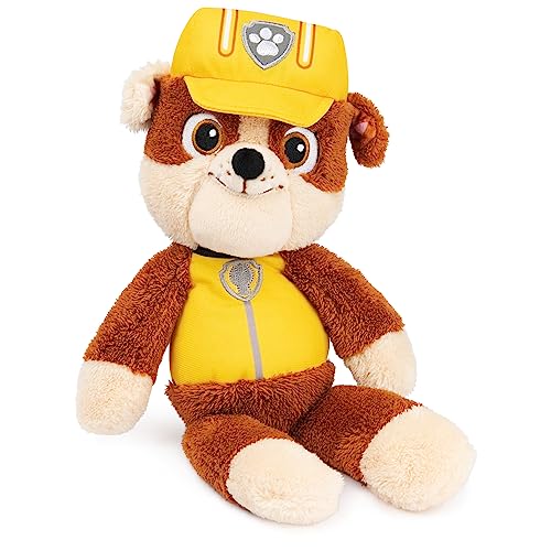 GUND Paw Patrol Offizielles Rubble Take Along Buddy Plüschtier, Premium Stofftier ab 1 Jahr, Gelb/Braun, 33 cm von GUND