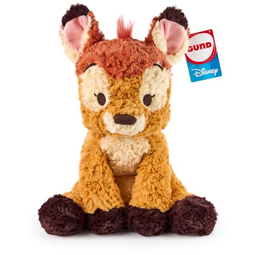 GUND Disney Offizielle Bambi Plüsch, Disney Cozys Kollektion, Bambi Toys, Reh Stofftier ab 1 Jahr, Braun, 25,4 cm von GUND