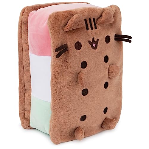 GUND Pusheen Neapolitanisches Eiscreme-Sandwich Pusheen Plüsch, Stofftier ab 8 Jahren, Braun, 24,1 cm von GUND