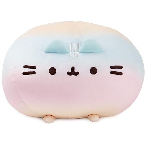 GUND Pusheen Rainbow Round Pusheen Squisheen Plüsch, Squishy Stofftier für Kinder ab 8 Jahren, Regenbogen, 27,9 cm von GUND