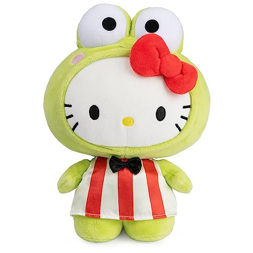 GUND Sanrio Hello Kitty Keroppi Plüschtier, Premium Stofftier ab 1 Jahren, grün, 24,1 cm von GUND