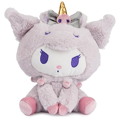 GUND Sanrio Kuromi Einhorn Plüschtier, Premium Stofftier ab 1 Jahren, Lila, 15,2 cm von GUND