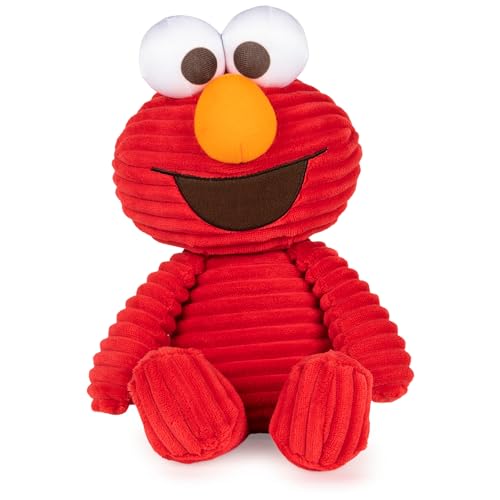 GUND Sesamstraße Kuscheltier aus Cord Elmo Plüsch, 33 cm, Rot von GUND