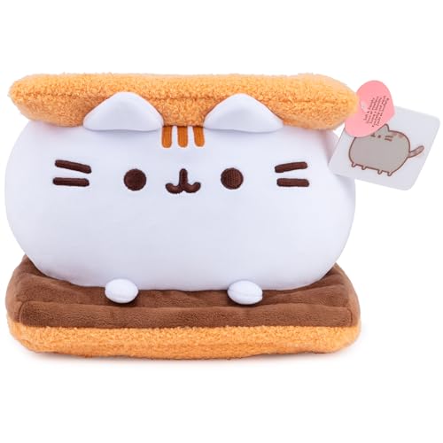 Konipl GUND Pusheen S’Mores Squisheen Plush, Stuffed Animal for Ages 8 and Up, Brown/White, 12” von GUND