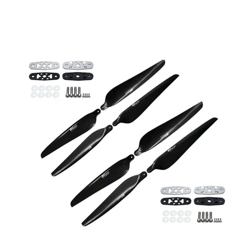 GUOFHUIO 28x8,5 Zoll Faltblatt Balsaholz Composite Carbon Propeller for Landwirtschaft(2 Pair with Adaptor) von GUOFHUIO