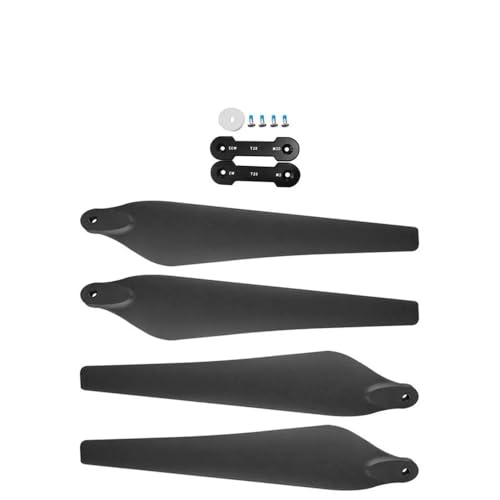 GUOFHUIO 33x9 Zoll Aluminium Legierung Carbon Fiber Folding Propeller for T10/T16/T20 Drone Anlage Schutz UAV(1 Pair with Adaptor) von GUOFHUIO