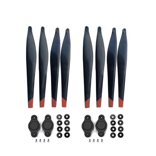 GUOFHUIO 5415 54 Zoll Carbon Fiber Propeller Klapp CW/CCW Paddel for T40 T50 RC Warbirds Ersatzteile(8 Blades) von GUOFHUIO