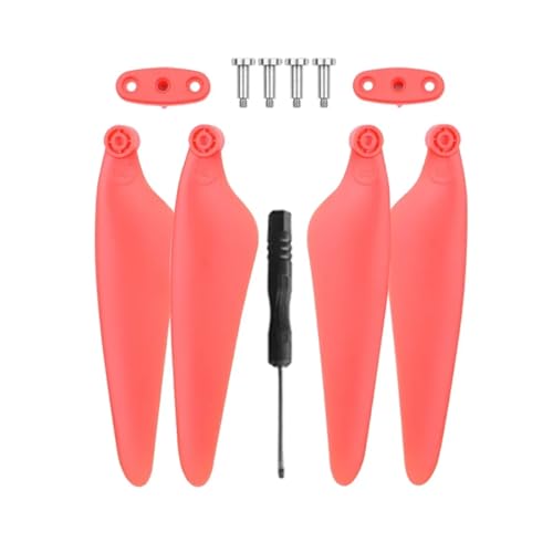 GUOFHUIO 7238F Propeller Drone Requisiten Faltbare Propeller Blades for DJ Mavic Air 2/2S Flügel Zubehör(Red Props 4pcs) von GUOFHUIO