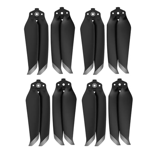 GUOFHUIO 7238F Propeller for D-JI Air 2S/Mavic AIR 2 Propeller Paddle Blade Wing Fan Ersatzteil Reparatur Zubehör(Black Silver 8pcs) von GUOFHUIO