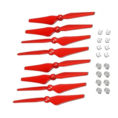 GUOFHUIO 9450S Paddelpropeller for DJ Phantom 4 Drone Ersatzteile(9450S Red 8pcs) von GUOFHUIO