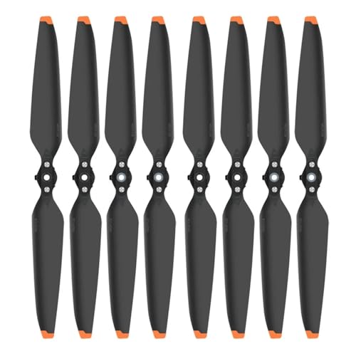 GUOFHUIO 9453F Propeller for D-JI Mavic 3/3 Pro/Classic Drone Requisiten Ersatzteile TPU Klinge Paddle Drone Ersatz Zubehör(Black Orange 8pcs) von GUOFHUIO