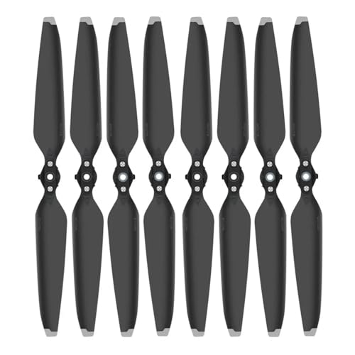 GUOFHUIO 9453F Propeller for DJ Mavic 3 Pro/3 Cine/3 Faltbare Klinge Paddel Drone Zubehör(Black Silver 8pcs) von GUOFHUIO