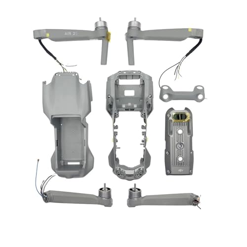 GUOFHUIO Karosserie-Motorarm for D-JI Mavic Air 2S, vordere obere Abdeckung, mittlerer Rahmen, untere Schale, vordere/hintere Linke/rechte Arme(1 Full Set) von GUOFHUIO