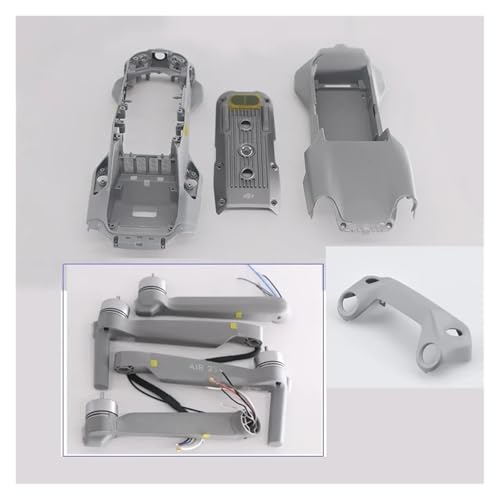 GUOFHUIO Karosserie-Motorarm for D-JI Mavic Air 2S, vordere obere Abdeckung, mittlerer Rahmen, untere Schale vorne/hinten, Linke/rechte Arme(1 Full Set) von GUOFHUIO