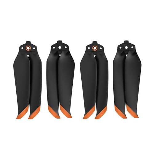 GUOFHUIO Propeller 7238 Props Blade Faltbarer Propeller for D-JI Mavic Air 2 2S Zubehör(Black Orange 4pcs) von GUOFHUIO