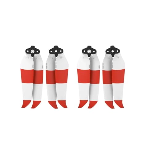 GUOFHUIO Propeller Props 7238F Drone Blade Propeller for DJ Mavic Air 2S / Air 2 Flügel Fans Zubehör(White Red 4pcs) von GUOFHUIO