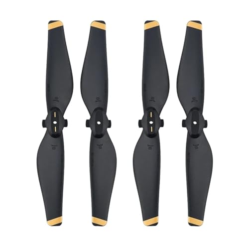 GUOFHUIO Propeller for D-JI Spark Drone 4732S CW CCW Nicht Klapp Klingen Ersatz Requisiten Ersatzteile Reparatur Zubehör(Black Gold 4pcs) von GUOFHUIO