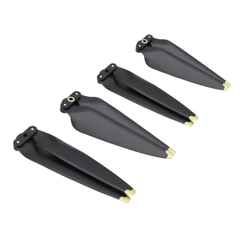 GUOFHUIO Propeller for DJ Air 3 Drone 8747F CW CCW Paddle Propeller Zubehör(Black Gold 4pcs) von GUOFHUIO