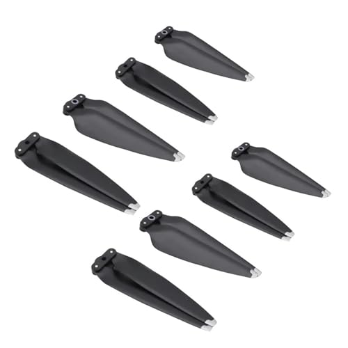 GUOFHUIO Propeller for DJ Air 3 Drone 8747F CW CCW Paddle Propeller Zubehör(Black Silver 8pcs) von GUOFHUIO