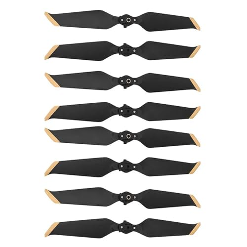 GUOFHUIO Propeller for DJ Mavic 2 Pro/Zoom Drone 8743 Requisiten Klapp Klinge Prop Zubehör(Black Gold 8pcs) von GUOFHUIO