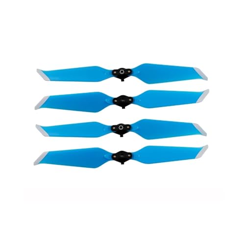 GUOFHUIO Propeller for DJ Mavic 2 Pro Zoom 8743 Klappbares Drohnenzubehör(Blue Silver 4pcs) von GUOFHUIO