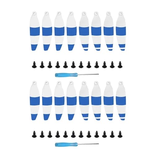 GUOFHUIO Propeller for DJ Mini 1 Drone 4726F CW CCW Klinge Ersatzteile Reparatur Zubehör(White Blue 16pcs) von GUOFHUIO