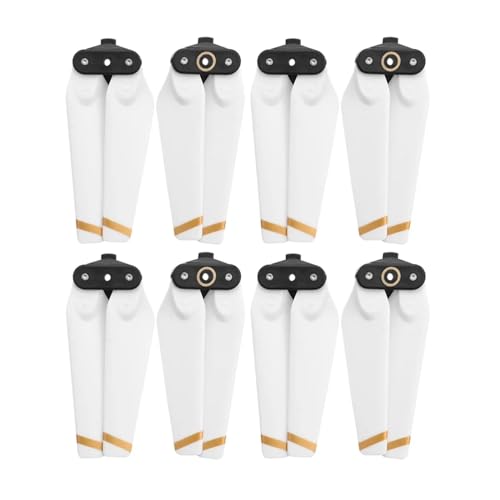 GUOFHUIO Propeller for DJ Spark Drone 4730F Klapp Requisiten 4730 Klingen Ersatzteile Ersatz Paddel Zubehör CW CCW Flügel(White Gold 8pcs) von GUOFHUIO