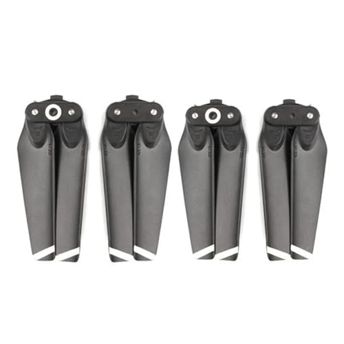 GUOFHUIO Propeller for DJ Spark Drone Folding 4730 Blades Zubehör Ersatzteile Flügelschraube(Black Silver 4pcs) von GUOFHUIO