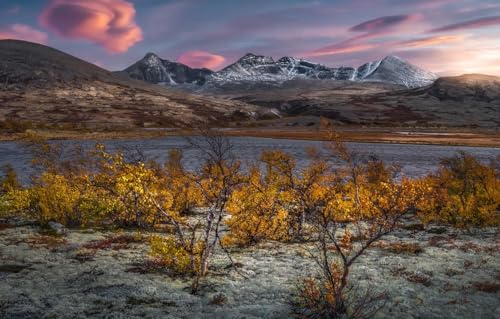 GUOHLOZ 1000 Teile, Puzzle für Erwachsene, Berge, Norwegen, Rondane-Gebirge, 75x50cm von GUOHLOZ