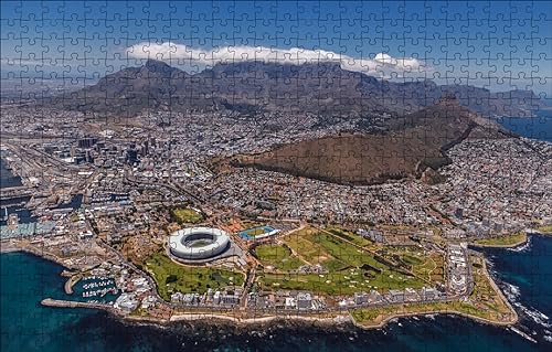 GUOHLOZ Puzzle 1000 Teile Erwachsene Puzzles für Erwachsene Klassische Puzzles 1000 Teile Erwachsene Puzzles 1000 Teile, Kapstadt, Süd Afrika, 75x50cm von GUOHLOZ