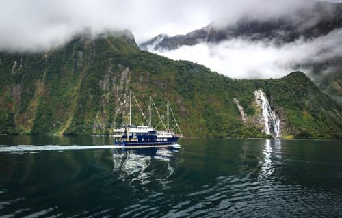 GUOHLOZ Puzzle 1000 Teile Erwachsene Puzzles für Erwachsene Klassische Schwer Pädagogisches Spielzeug Erwachsene Kinder 1000 Teile, Neuseeland, Milford Sound, Landschaften, 75x50cm von GUOHLOZ