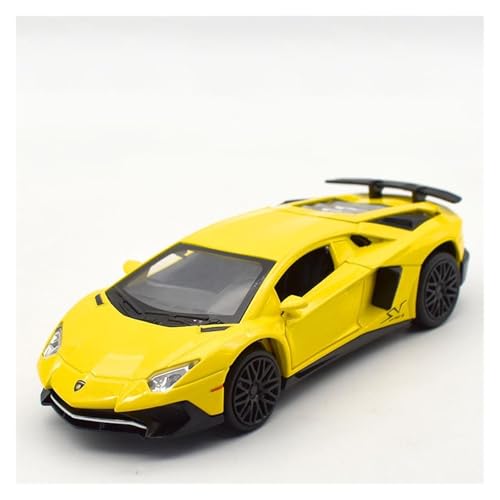 Exquisites Modell 1/32 Für Lamborghini LP750 Automodell Simulation Legierung Supersportwagen Modell Big Bull Luxusauto Spielzeug(Yellow) von GUOLAIXIANG