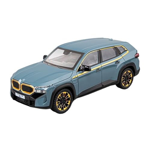 Für 1/24 Simulation Sammlung XM Legierung Auto Modell Ornament Off-Road-Auto Junge Power Zurück Sound Und Licht Auto Ornament(Blue) von GUOLAIXIANG