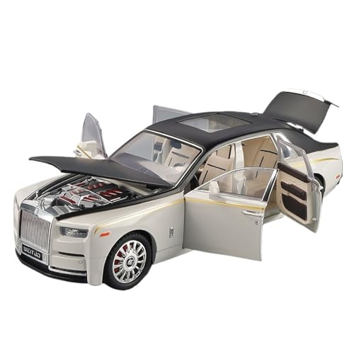 Für 1:20 Super Large Phantom Alloy Car Power Model Leuchtender Legierungsanhänger(White) von GUOLAIXIANG