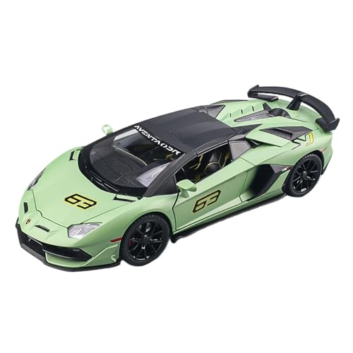 Für 1:24 Automodell Cabrio Big Bull Simulation Automodell Legierung Sportwagen Ornamente(Green) von GUOLAIXIANG