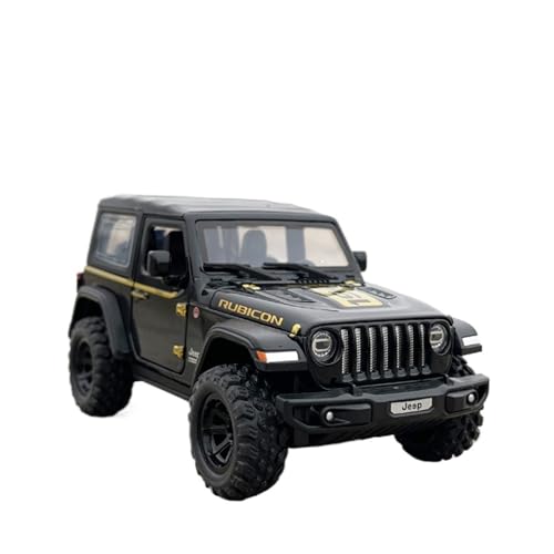 GUOLAIXIANG 1/32 Rubicon Legierung Auto Modell Pull Back Off-Road Legierung Ornamente Sammlung(Black) von GUOLAIXIANG