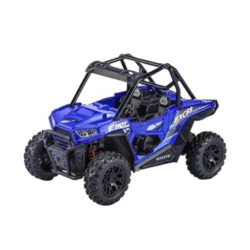 GUOLAIXIANG 1:24 Für Alloy ATV All Terrain Beach Geländewagen Modell Pull Back Sound Und Licht Spielzeug(Blue) von GUOLAIXIANG