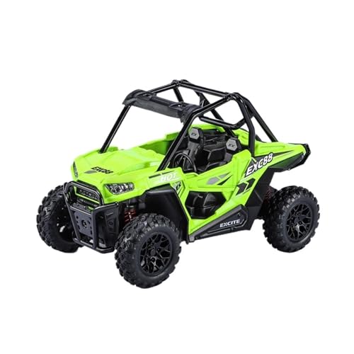 GUOLAIXIANG 1:24 Für Alloy ATV All Terrain Beach Geländewagen Modell Pull Back Sound Und Licht Spielzeug(Green) von GUOLAIXIANG