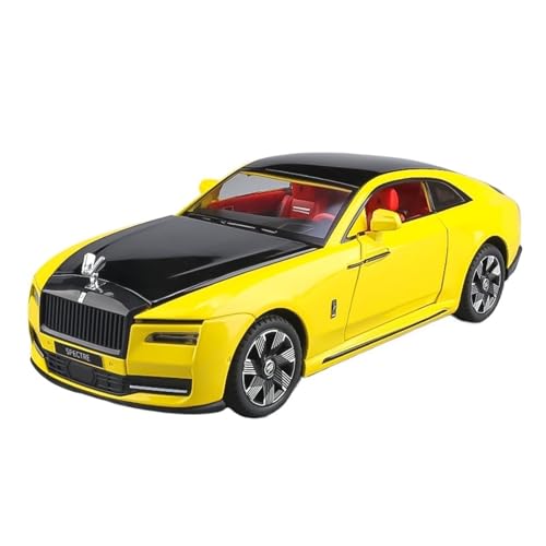 GUOLAIXIANG 1:24 Für Die Glänzende Legierung Auto Nachahmung Echten Phantom Auto Modell Ornamente Spielzeug Auto Geschenk-Kollektion(Yellow) von GUOLAIXIANG